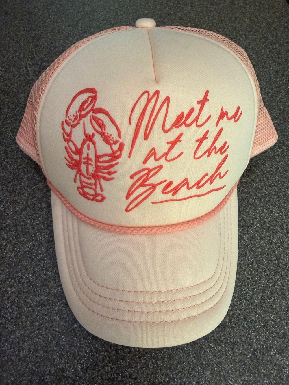 Anthropologie coastal beachy trucker hat